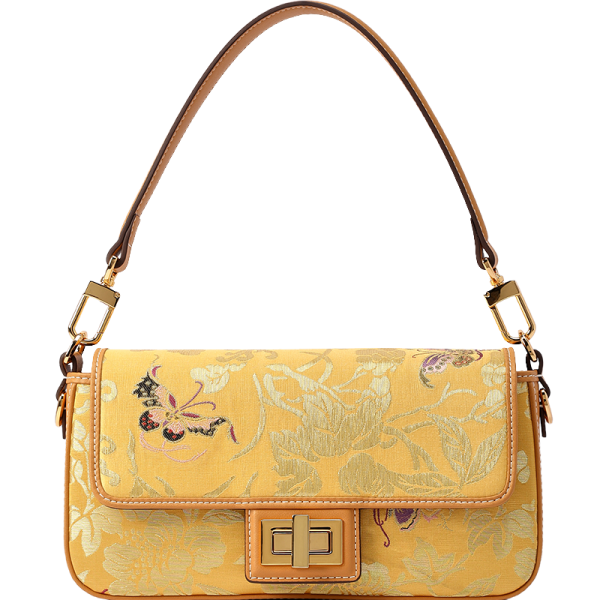 Yun Brocade Shoulder Bag – Crossbody & Underarm Handheld